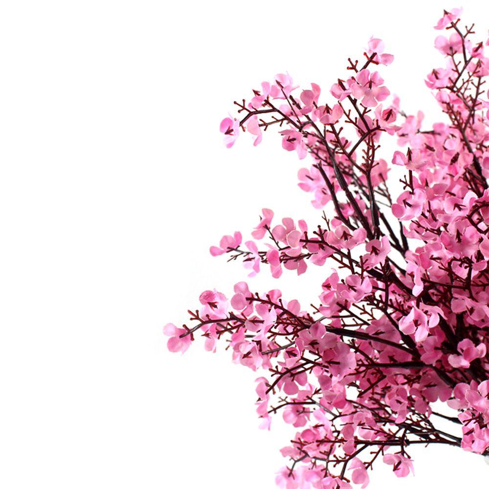 PINEVN Bộ 8 Bông Hoa Lụa Nhân Tạo Trang Trí Tiệc Cưới