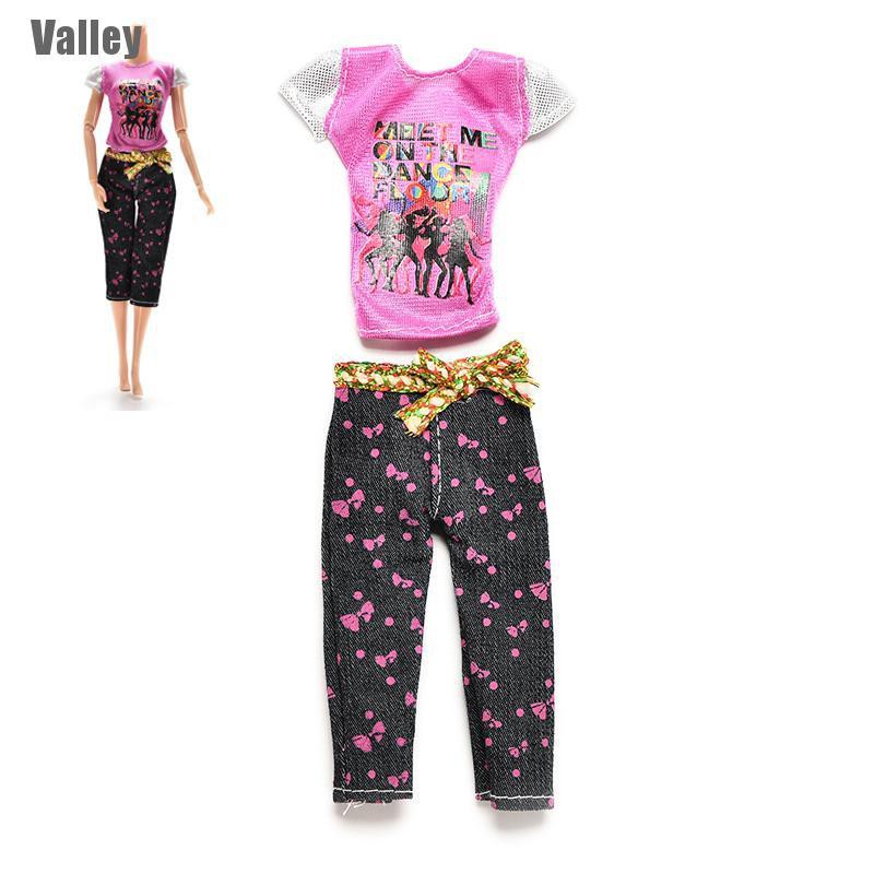 Set 2 Bộ Đồ Thời Trang Cho Búp Bê Barbie