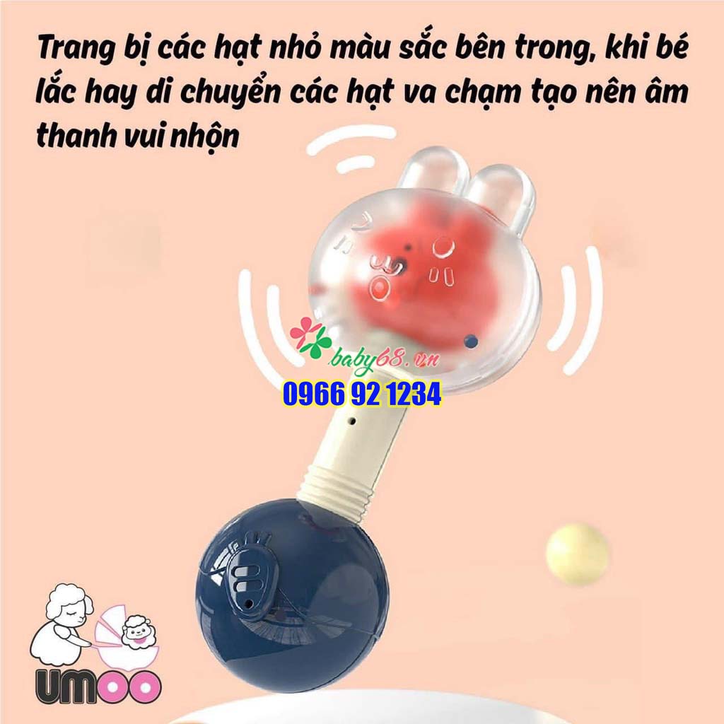 Hộp xúc xắc đèn nhạc Umoo UM-10100 - Bộ đồ chơi kích thích khả năng sáng tạo và tư duy của bé