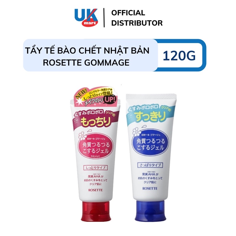 Tẩy Tế Bào Chết Rosette Gommage Nhật Bản Hàng Chính Hãng 120g