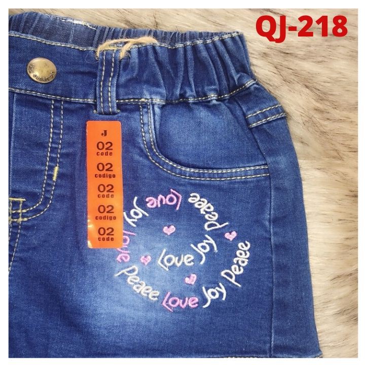 Quần short jean bé gái từ 10-25kg. Chất jean, quần lưng thun thoải mái cho bé vận động- Tomchuakids