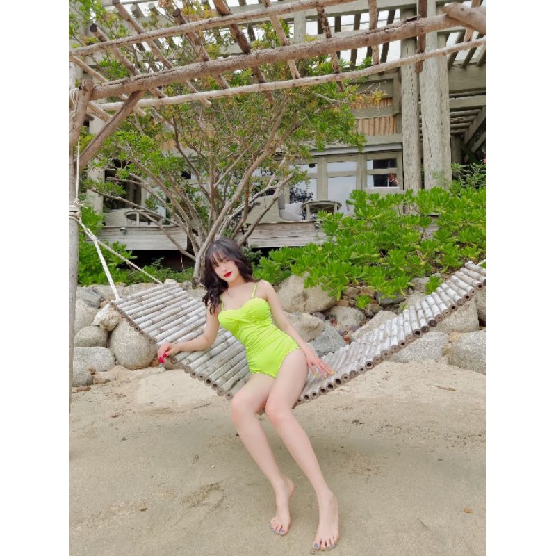 Bikini một mảnh liền thân có gọng độn ngực xoắn mặc đi biển đi bơi đẹp | BigBuy360 - bigbuy360.vn