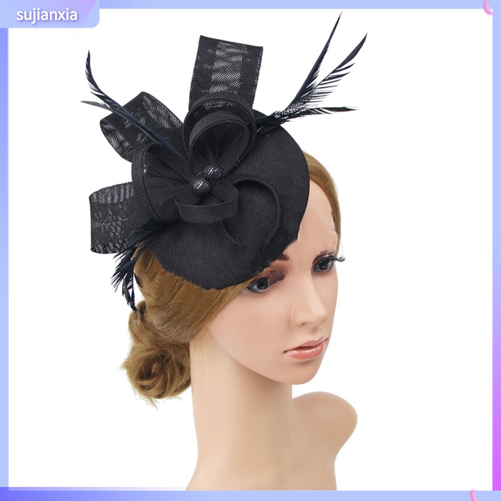 Sujianxia| Mũ Beret Đính Lưới Và Lông Thú Cho Phái Nữ