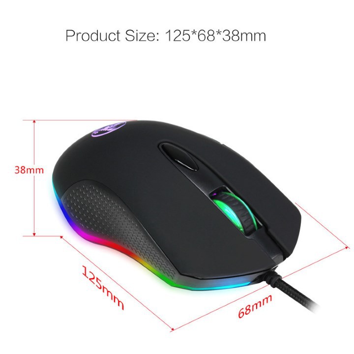 CHUỘT MÁY TÍNH CHƠI GAME RGB HXSJ S500