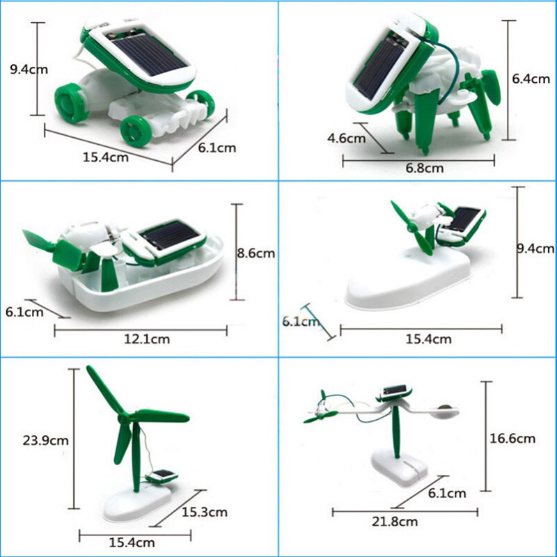 1 Robot Năng Lượng Mặt Trời 6 Trong 1