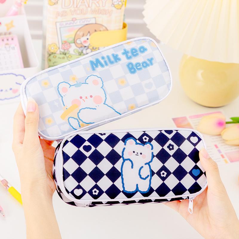 Túi Đựng Bút Chì Sức Chứa Lớn In Họa Tiết Hoạt Hình Dễ Thương Và Tinh Tế Cho Học Sinh