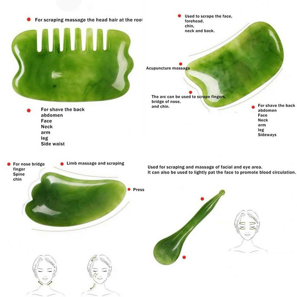 Dụng Cụ Mát Xa Chăm Sóc Sức Khỏe Cơ Thể Mặt Và Mắt Bằng Nhựa Resin Tự Nhiên