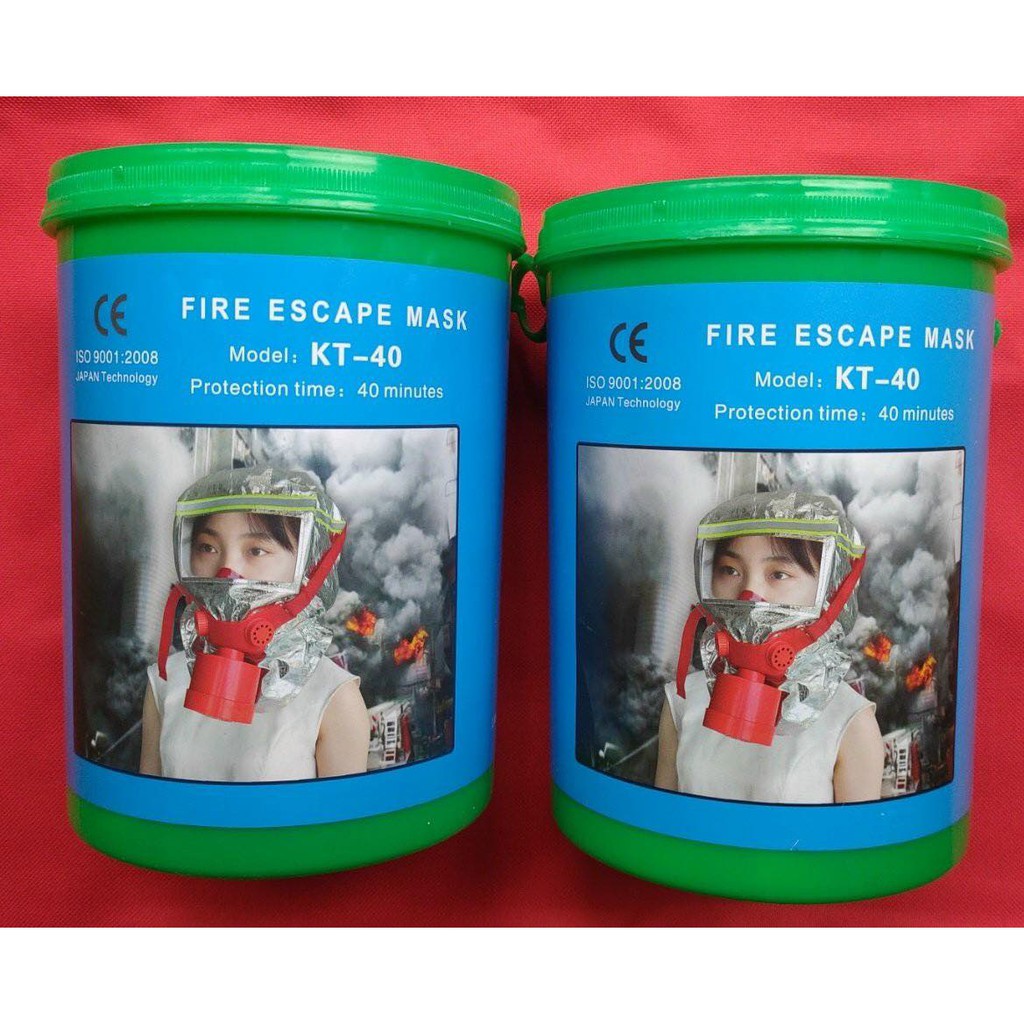Mặt nạ phòng khói và khí độc trong thoát hiểm và dự phòng PCCC, bảo hành trọn đời sản phẩm
