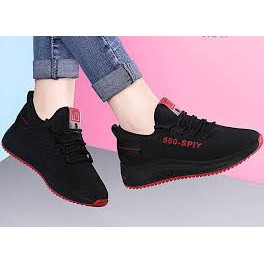 Salr off 50%: Giầy SNEAKER YR - Giày Thể Thao Nữ mềm , thoáng êm chân  550( màu đen , trắng  kèm ảnh thật)