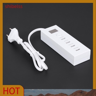 （ʚshibelss）USB 4 Port Multifunction Charger Quick Charging 5V 2A Extension Socket(EU)