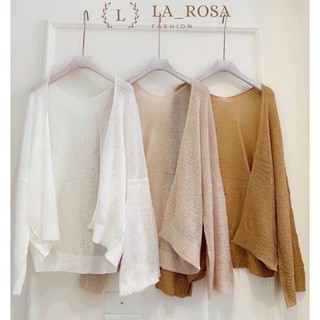 ÁO KHOÁC NỮ LEN MỎNG SIÊU HOT 💝FREESHIP💝 Áo Khoác Nữ Cardigan Mỏng Sexy, LA_ROSA