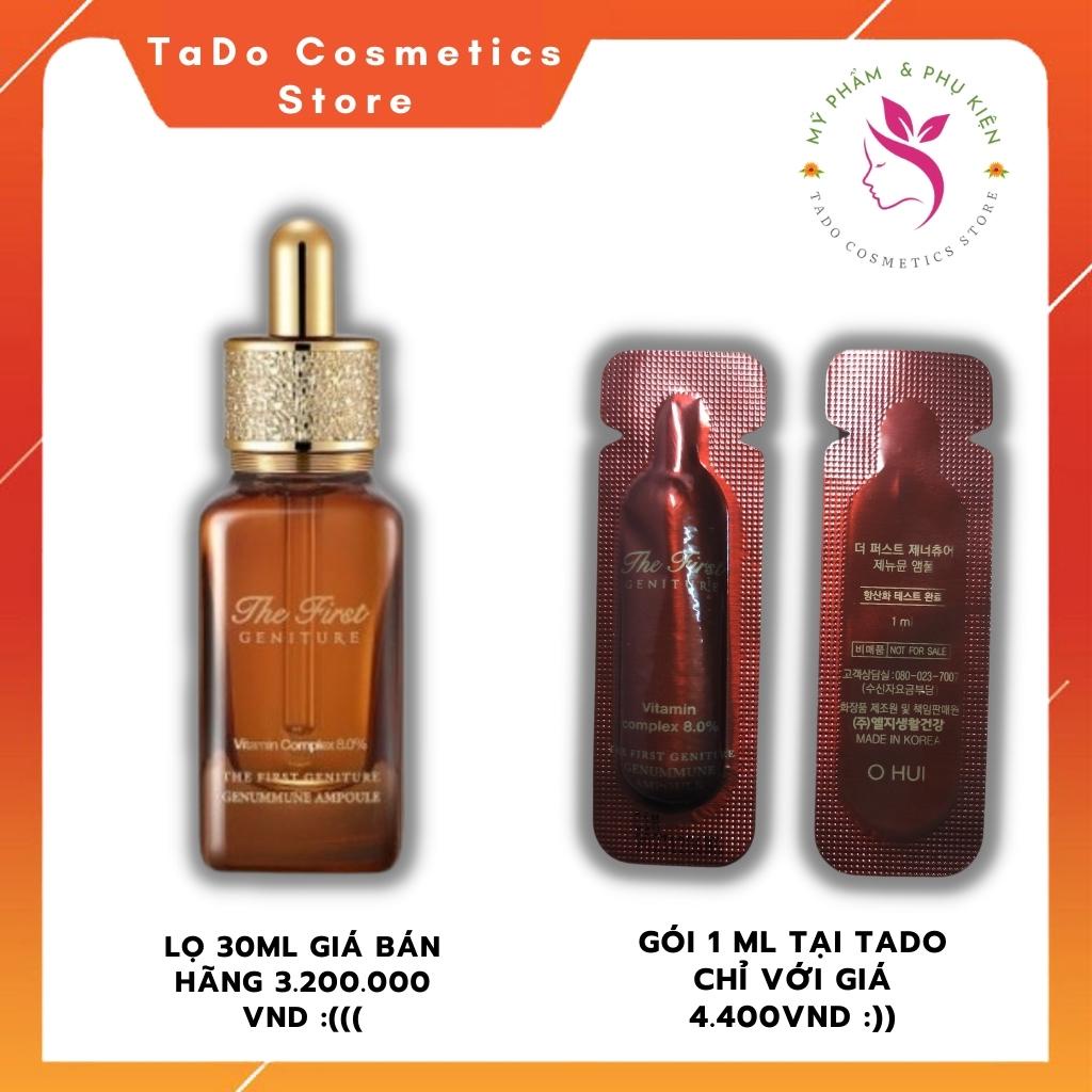 Tinh chất Vitamin C dưỡng trắng da Ohui The First - chống oxy hóa , nâng cơ tăng độ đàn hồi cho da săn chắc sáng mịn .