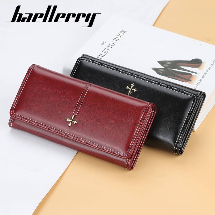 Ví Baellerry dáng dài chần bông thời trang cho nữ