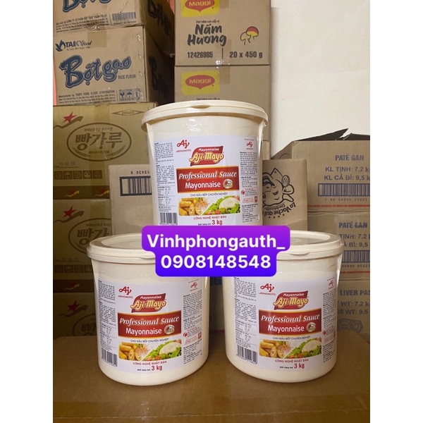 Sốt Mayonnaise Aji-Mayo 3kg