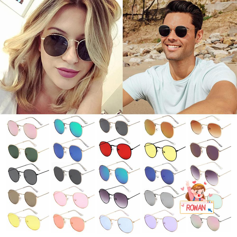 Kính Mát Gọng Kim Loại Tròn Chống Tia UV