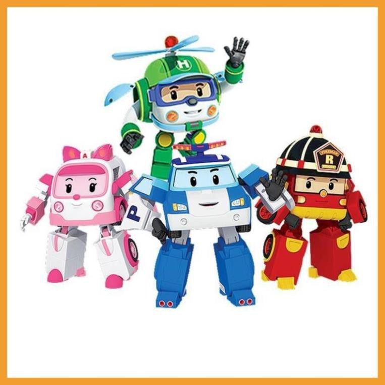 Đồ chơi ⚡️𝗙𝗥𝗘𝗘𝗦𝗛𝗜𝗣⚡️ Đồ chơi biến hình biệt đội xe robocar Poli 2 trong 1 giúp cho bé phát triển trí tuệ 5.0