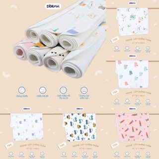  tấm lót chống thấm cotton 3 lớp Dokma, kích thước 67*49cm