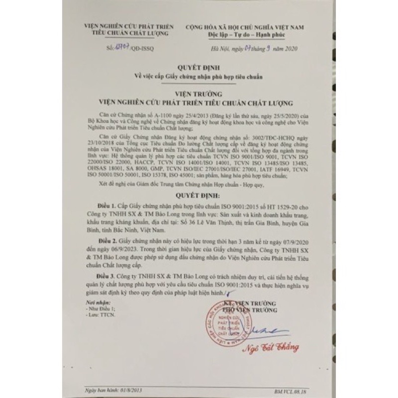 SET 10 Chiếc Khẩu trang 4 Lớp KF94 Bảo Long Chống Bụi Mịn Và Kháng Khuẩn Hàng Cao Cấp Hàn Quốc