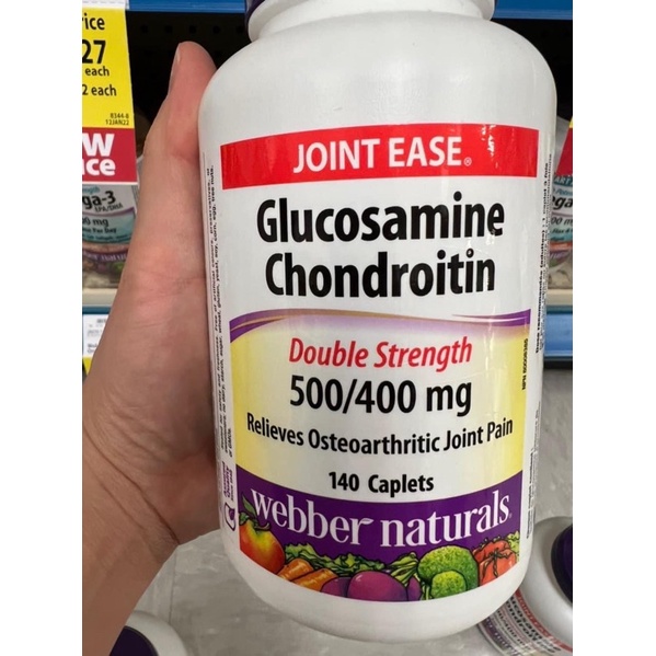 Viên uống xương khớp Glucosamine Webber Naturals 140 viên