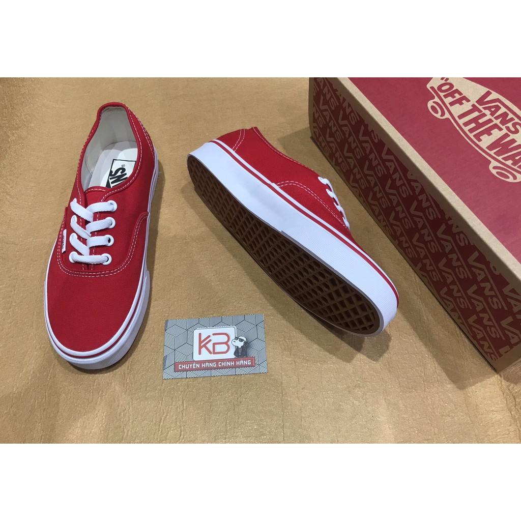 Giày Vans Authentic đỏ chính hãng