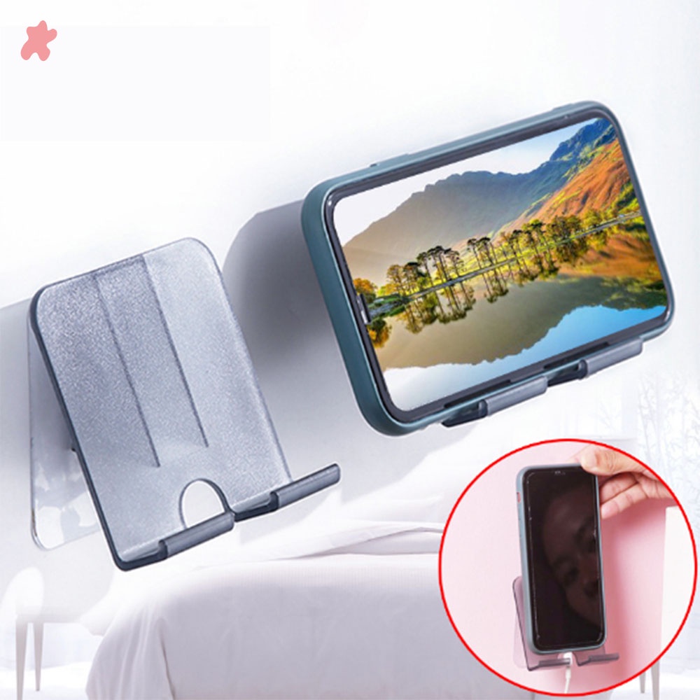 ☆☆☆Giá Đỡ Điện Thoại Gắn Tường Không Đục Lỗ Tiện Dụng Khi Sạc Điện Thoại