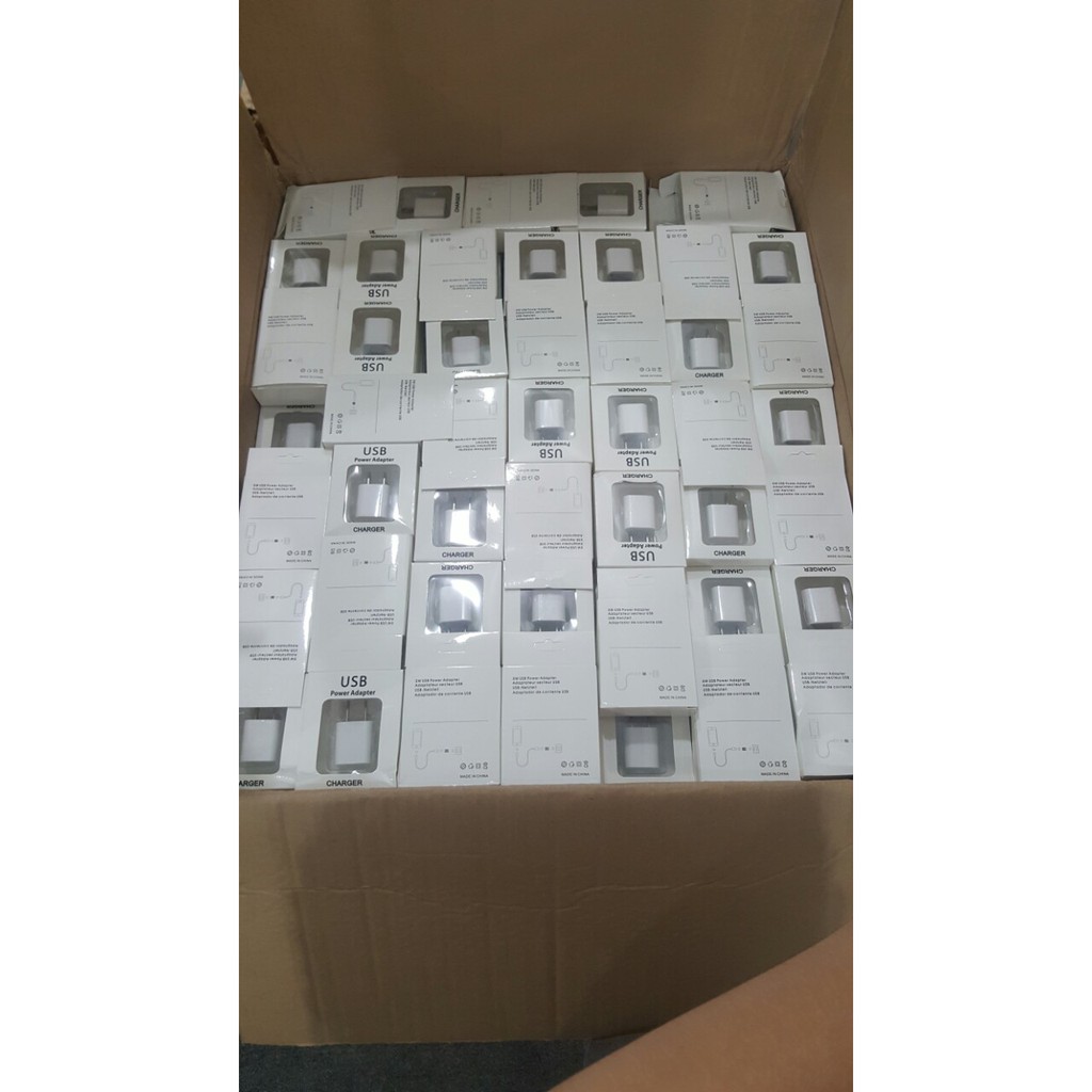 Củ Sạc USB 2 CỔNG Dành Cho Điện Thoại Android, Iphone MÀU TRẮNG