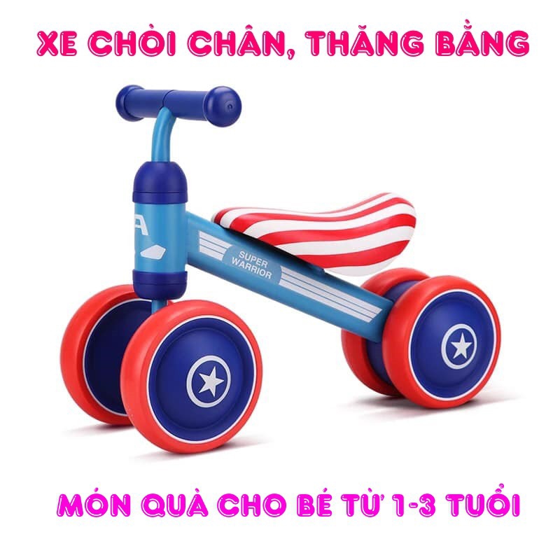 Xe chòi chân SALE B.Duck yên da cho bé từ 1 đến 3 tuổi - Xe thăng bằng khung thép, bánh cao su an toàn cho trẻ DC019