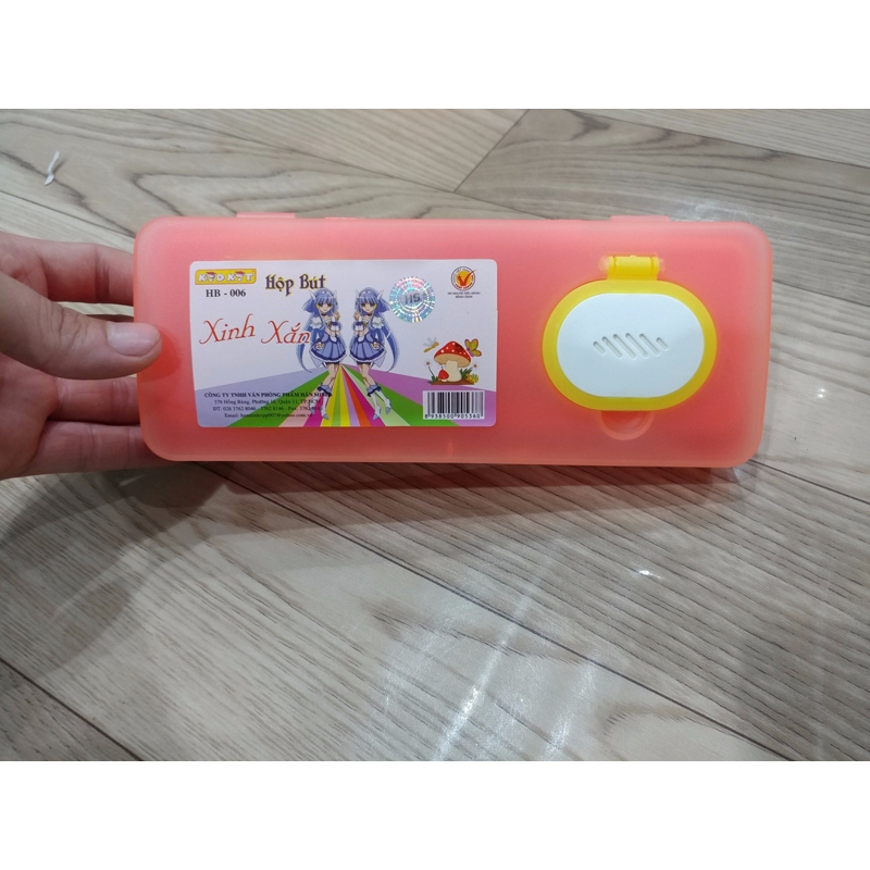 Hộp Bút Nhựa Kid Kit Xinh Xắn HB-006 - Màu Cam