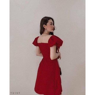 đầm dự tiệc phối lưới kết hạt