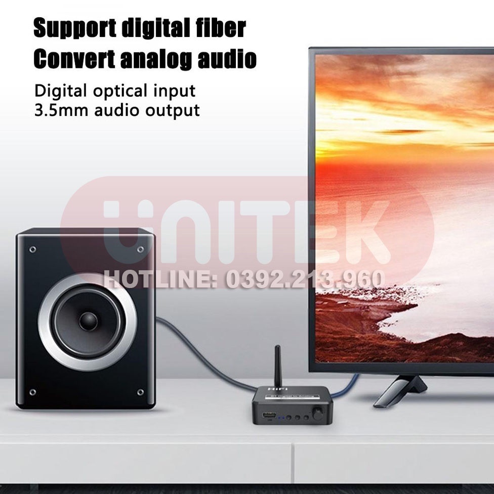 Bộ Chuyển Đổi Âm Thanh B35S, DAC HIFI Bluetooth - dùng Hỗ Trợ Cổng Optical