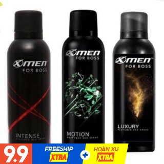 [Rẻ vô địch] - [Chính Hãng] Xịt Khử Mùi Xmen For Boss Intense/Motion/Luxury 150ml