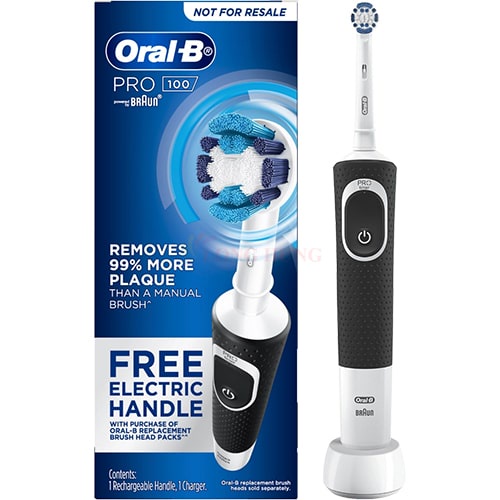 Bàn chải điện Oral-B Pro 100 CrossAction Electric Toothbrush - Hàng nhập khẩu