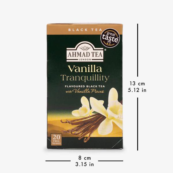 Trà Vanilla Ahmad 40g - Ahmad Vanilla Tranquility 40g/20bags (túi lọc có bao thiếc - 20 túi/hộp)