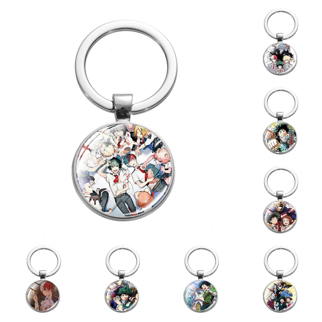 My Hero Academia Midoriya Izuku Bakugou Katsuki Todoroki Shoto Móc khóa hoạt hình phổ biến, thời gia