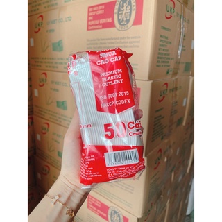 Bịch 50 muỗng nhựa dùng 1 lần - hàng xịn uy kiệt