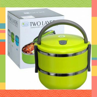 Hộp đựng giữ nhiệt 2 tầng- camen  thức ăn