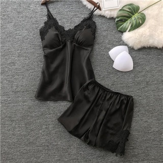 QQ686 Bộ ngủ phi lụa satin - đồ bộ sexy satin.
