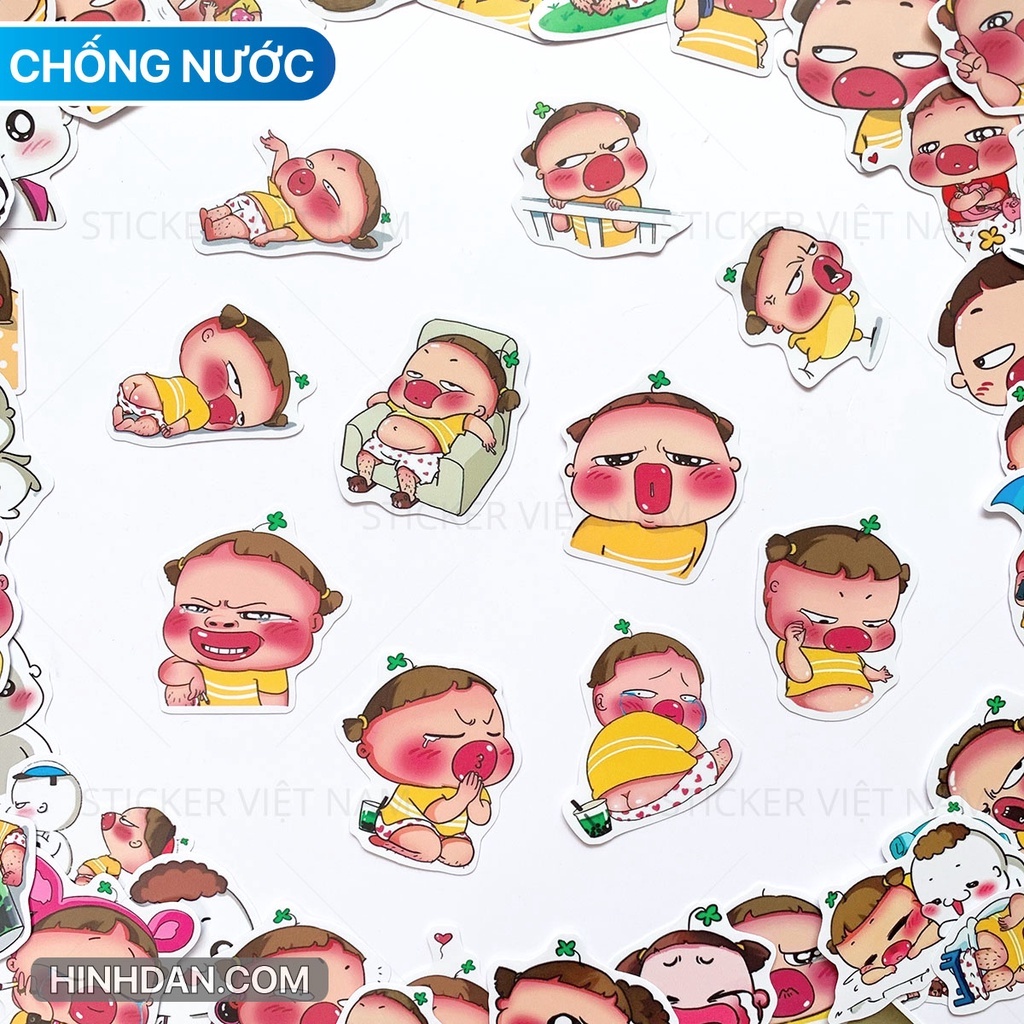 Quỳnh Aka Stickers - Chất Liệu Pvc Cao Cấp Chống Nước Dán Trang Trí - Kích  Thước 4~8Cm - Sticker Việt Nam | Shopee Việt Nam