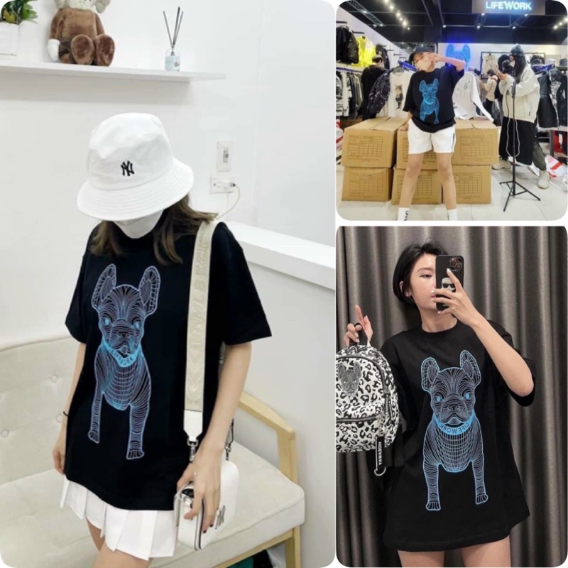 (HÀNG XUẤT XỊN) Áo 1868 LIFEWORK LOGO BLACK / RED Made in KO/RE/A full-tag-code  SIZE S M L