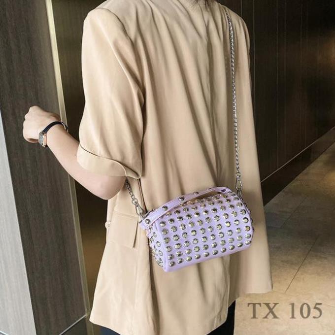 Túi xách nữ hàng hiệu GSC Mally đẹp dây xích đeo chéo du lịch cao cấp TX105 S103