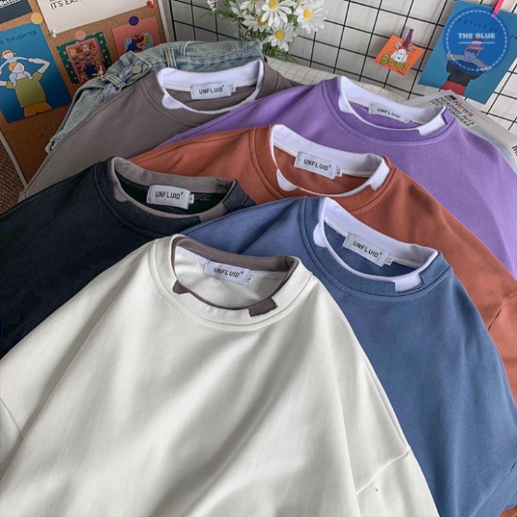 ⚡𝐅𝐫𝐞𝐞𝐬𝐡𝐢𝐩⚡ Áo Sweater Layer Rách Unisex Dài Tay Chất Liệu Mềm Mịn - Áo Thun Unisex Dài Tay | BigBuy360 - bigbuy360.vn