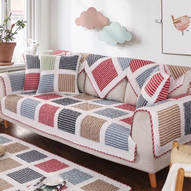 Bọc sofa cotton order cho khách