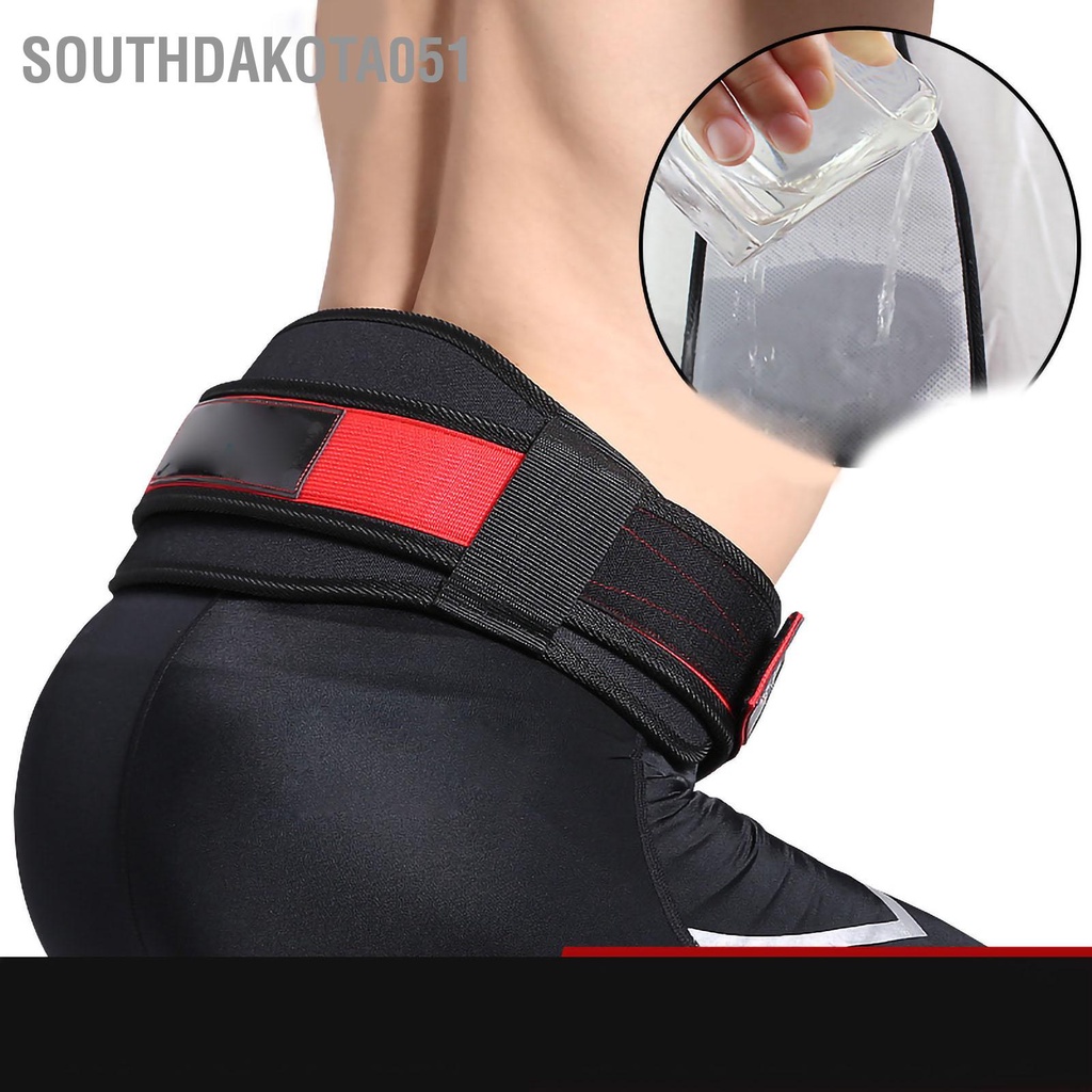 Southdakota051 Đai tập thể thao tạ thoáng khí Hấp thụ mồ hôi có điều chỉnh Độ thắt chặt bảo vệ vòng eo