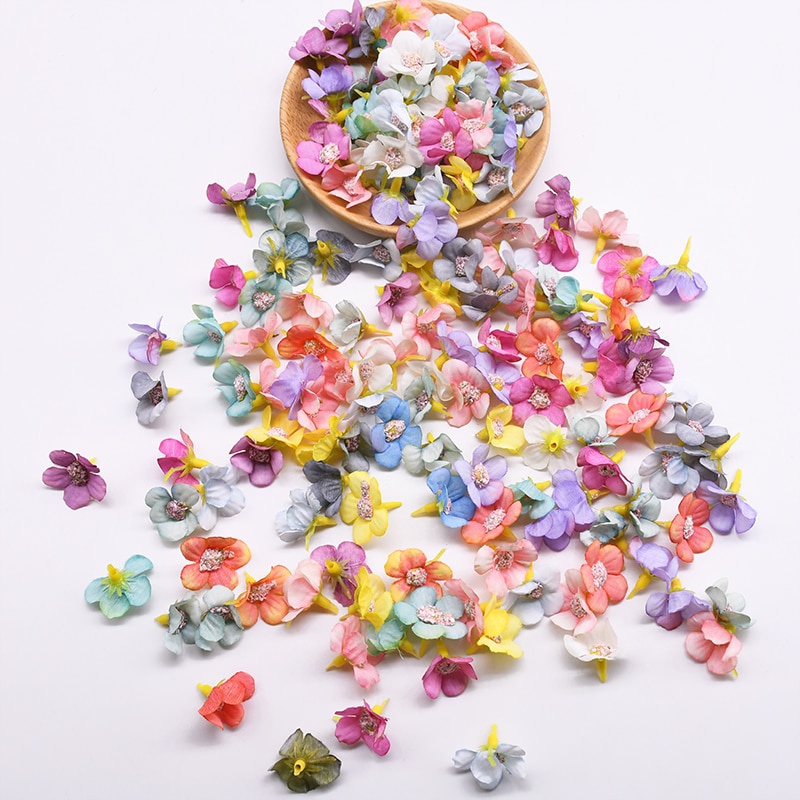 Set 50 hoa cúc giả 2cm nhiều màu tuyệt đẹp trang trí tiệc