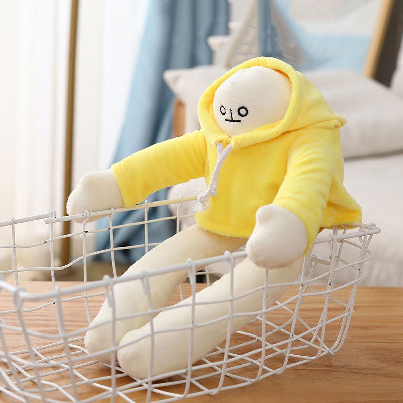 Đồ Chơi Người Chuối Trầm Cảm LELUSH Banana Man CAO CẤP SIZE  65cm Tạo Nhiều Kiểu Dáng TC - NHÓC