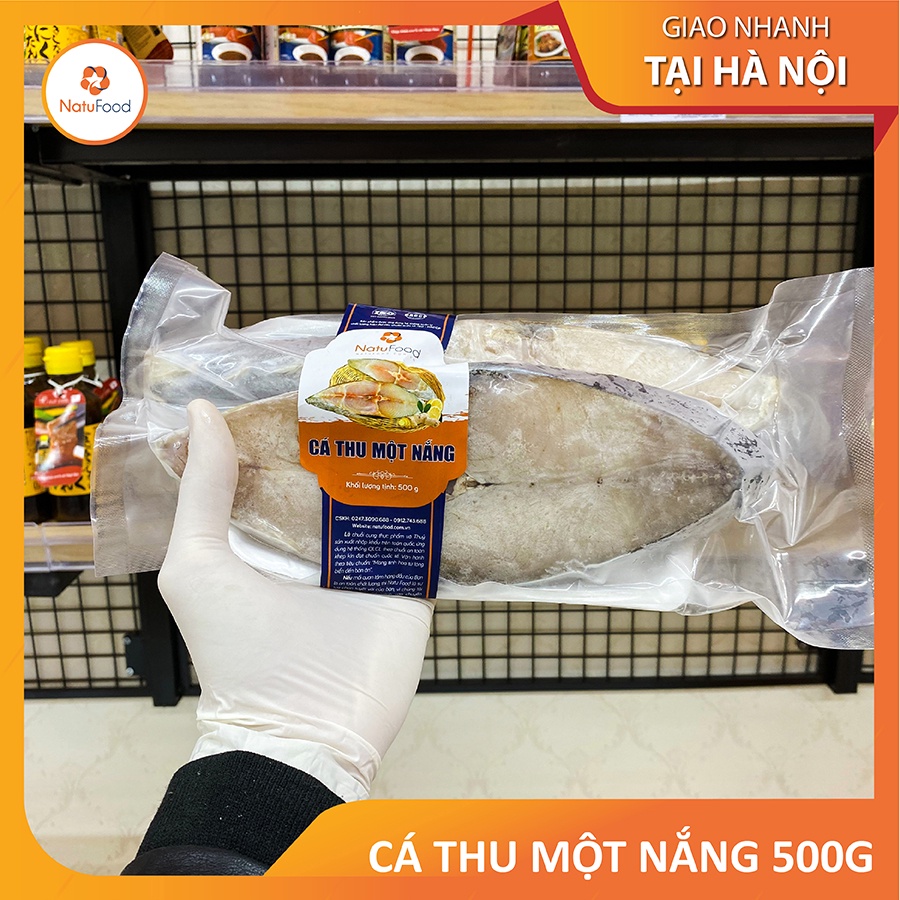 Cá Thu 1 Nắng Phơi Khô Nguyên Chất Thượng Hạng Túi 500G - Hải Sản Cao Cấp NatuFood [Chỉ Giao HN]