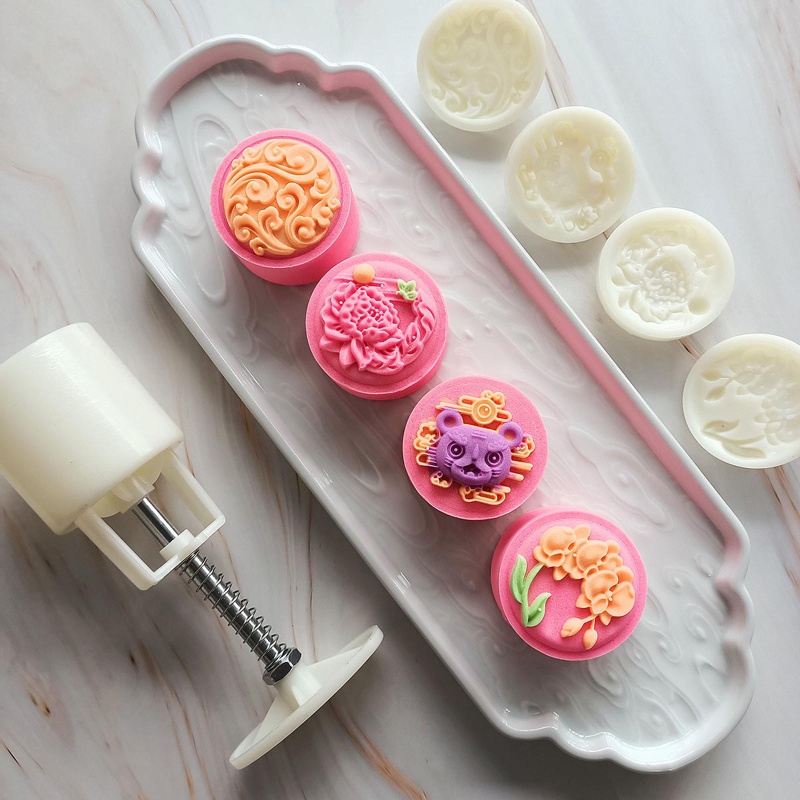 Khuôn Làm Bánh Trung Thu 50g Hình Con Hổ Hoạt Hình