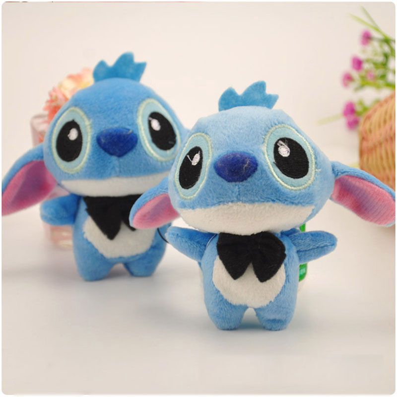 Móc khóa hình stitch nhồi bông đáng yêu 10cm