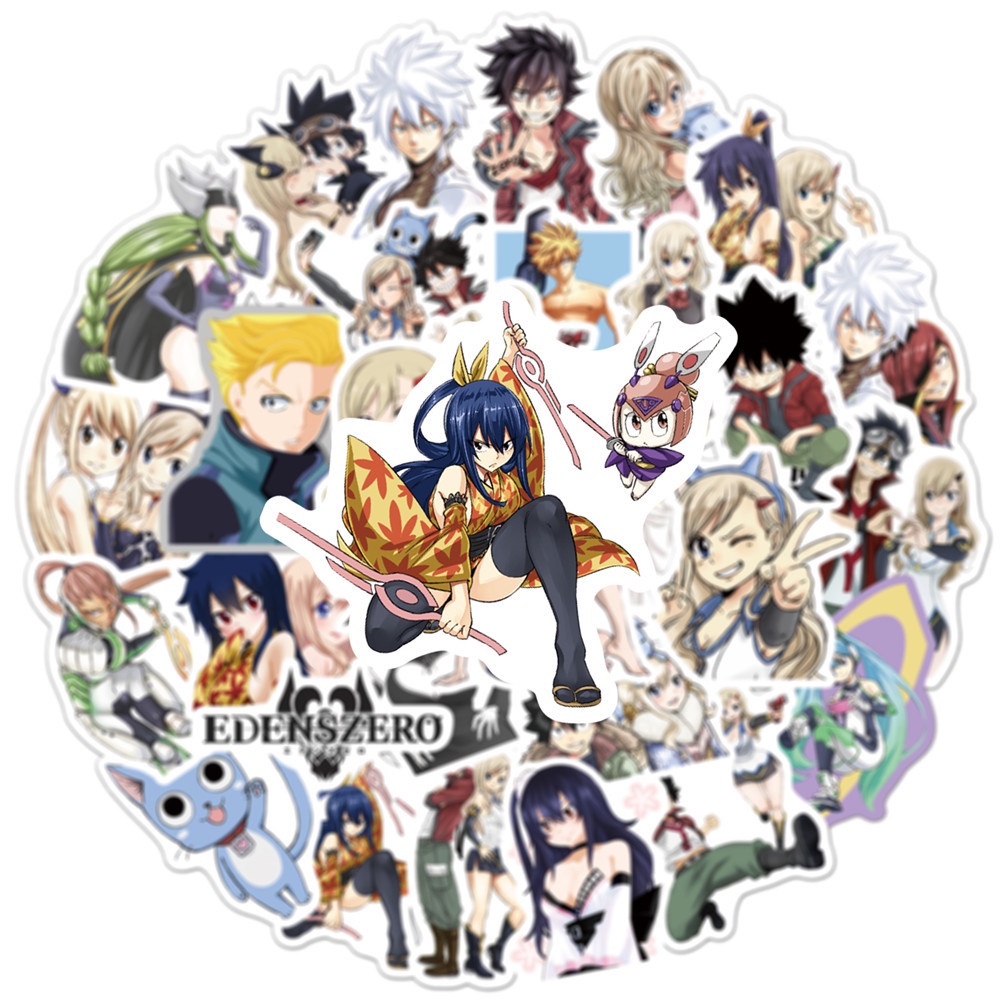 Bộ 50/25/10 Miếng Dán Hoạt Hình Graffiti Trang Trí Vali/Laptop