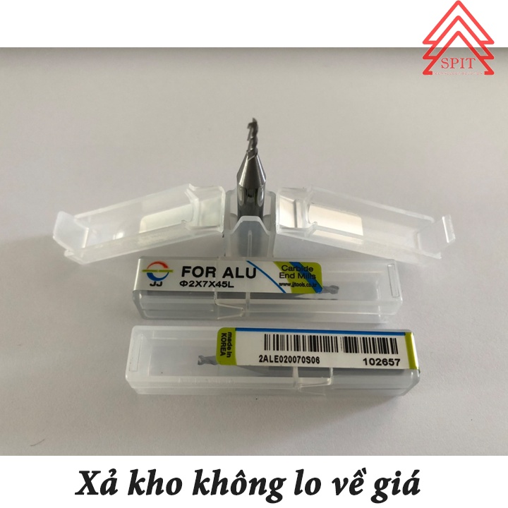 Dao Phay Ngón 2ALE020070S06( 2x7x45L)/ Siêu Sale Xả Kho - Đại Hạ Giá / Dụng Cụ Cơ Khí SPIT